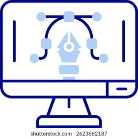 Editor gráfico Línea Vector Diseño de iconos