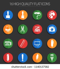 Graphic editor tools icons for web and user interface design