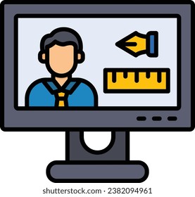 Icono vectorial del editor gráfico. Se puede usar para imprimir, móviles y aplicaciones web.
