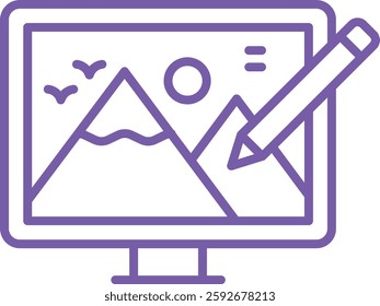 Graphic editor vector icon. Can be used for printing, mobile and web applications.