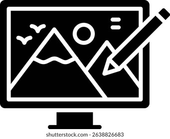 Graphic editor vector icon. Can be used for printing, mobile and web applications.
