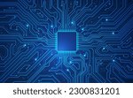 graphic of electronic pattern or motherboard CPU created as background or element decoration 