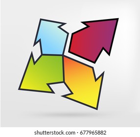 Graphic element arrow