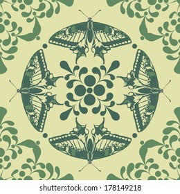Graphic element with butterfly