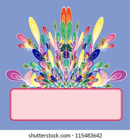Graphic element. Color lines. Vector illustration.