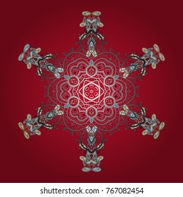 Graphic element decoration. Symbol winter, frozen, Christmas