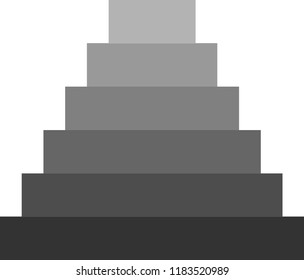 graphic element for infographic - pyramid to display information by relevance