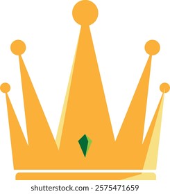 A graphic element that embodies the essence of a king, exuding an aura of glory, luxury, timelessness, majesty, and refined elegance.