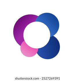 graphic element with vector colour blue purple pink