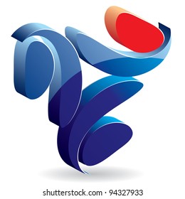 Graphic element. Vector illustration.