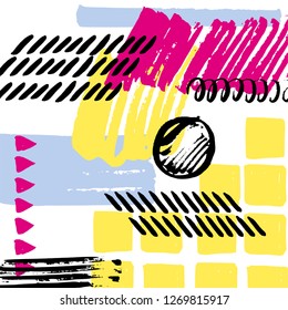 GRAPHIC ELEMENTS. BRUSH STROKES BACKGROUND