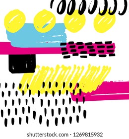 GRAPHIC ELEMENTS. BRUSH STROKES BACKGROUND