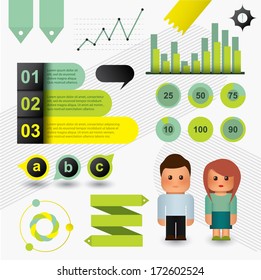 Graphic Elements For Creating Infographics.