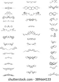  graphic elements decorative text dividers. design elements set 