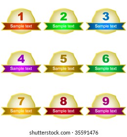 Graphic elements set. Vector illustration.