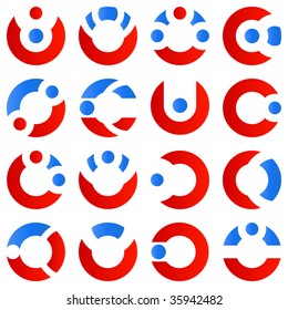 Graphic elements set. Vector illustration.
