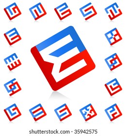 Graphic elements set. Vector illustration.