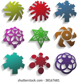 Graphic elements set. Vector illustration.