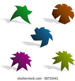 Graphic elements set. Vector illustration.