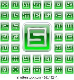 Graphic elements set. Vector illustration.