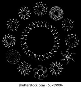 Graphic elements set. Vector illustration.