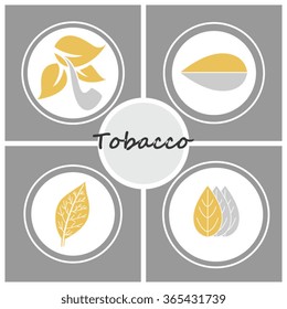 Graphic Elements For Tobacco Logo