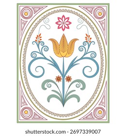 Graphic elements for vector design. Swirl vintage elements decorative illustration. 