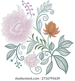 Grafische Elemente für Vektordesign. Wirbel Vintage-Elemente dekorative dekorative Design-Illustration. 
