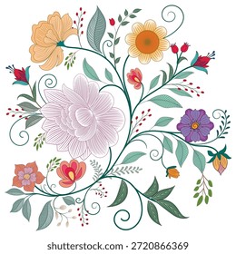 Elementos gráficos para el diseño de Vectores. Ilustración de diseño ornamental decorativo de Elementos vintage de remolino. 