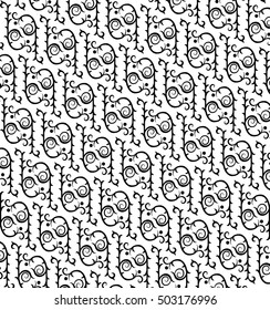 Graphic elements - a vignette seamless pattern. Eps 10