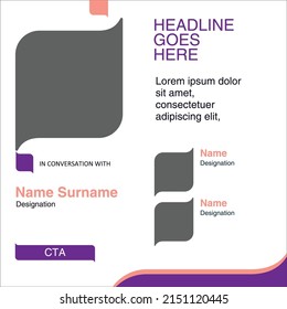 Graphic email digital print post template