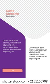 Graphic email digital print post template