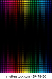Pantalla del ecualizador gráfico para el diseño de páginas de título (vector modificable)