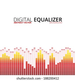 Graphic equalizer vector background