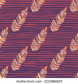 Graphic exotic plant foliage seamless pattern. Tropical pattern, palm leaves seamless floral background. Leaf wallpaper. Nature wallpaper. For fabric design, textile print, wrapping, cover