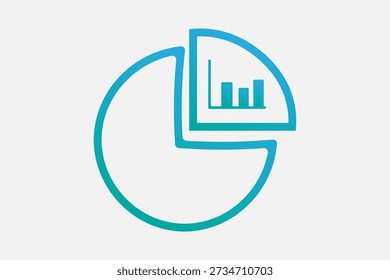 The graphic features a pie chart where one segment (approximately a quarter or 25%) is pulled away or highlighted.