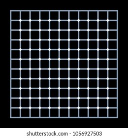 Graphic fiction and visual paradox. Hypnotic optical illusion. Different magical shapes to deceive brain.