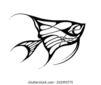 Graphic fish black 