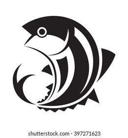 graphic fish, vector