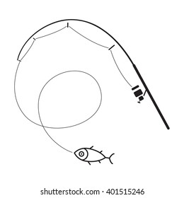 graphic fishing, vector