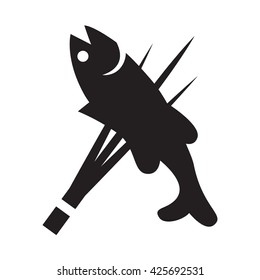 graphic fishing, vector