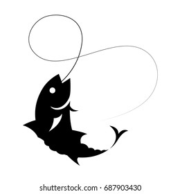 graphic fishing, vector