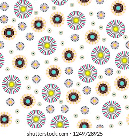 graphic flakes field seamless tile in clear shades