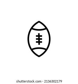 Graphic flat American football icon for your design and website
