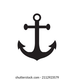 Graphic flat anchor icon for your design and website