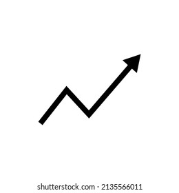 Grafisches Flachpfeil-up-Symbol für Ihr Design und Ihre Website