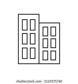 Graphic flat building icon for your design and website
