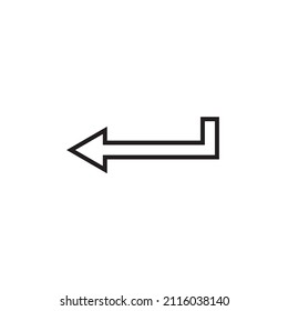 Graphic flat button enter icon for your design and website