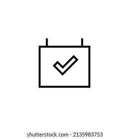 Icono de calendario plano gráfico para su diseño y sitio web