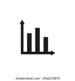 Graphic flat chart icon for your design